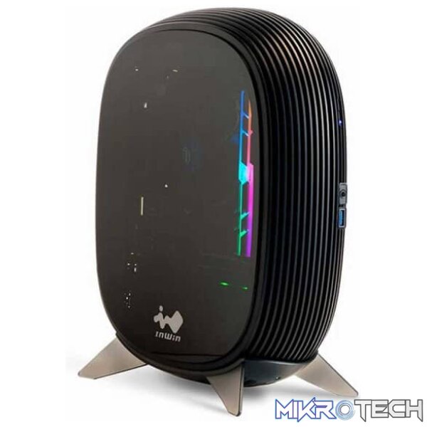In-Win B1 black mini-itx desktop case with vertical stand + 200W 80 plus gold PSU - Image 2
